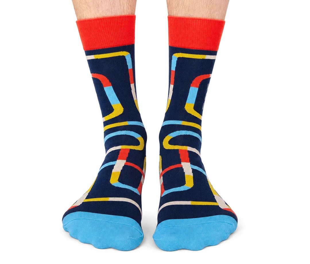 "Okayest Brother" Cotton Crew Socks by Uptown Sox - Large