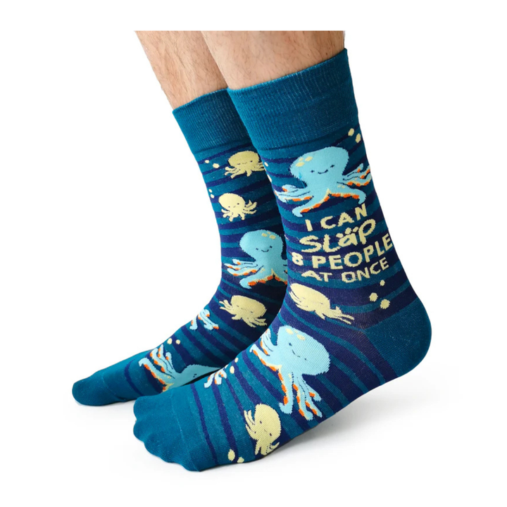 Chaussettes en coton « Obscene Octopus » par Uptown Sox 