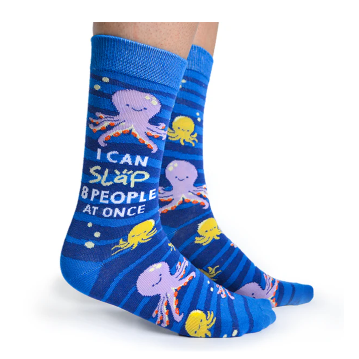 Chaussettes en coton « Obscene Octopus » par Uptown Sox 