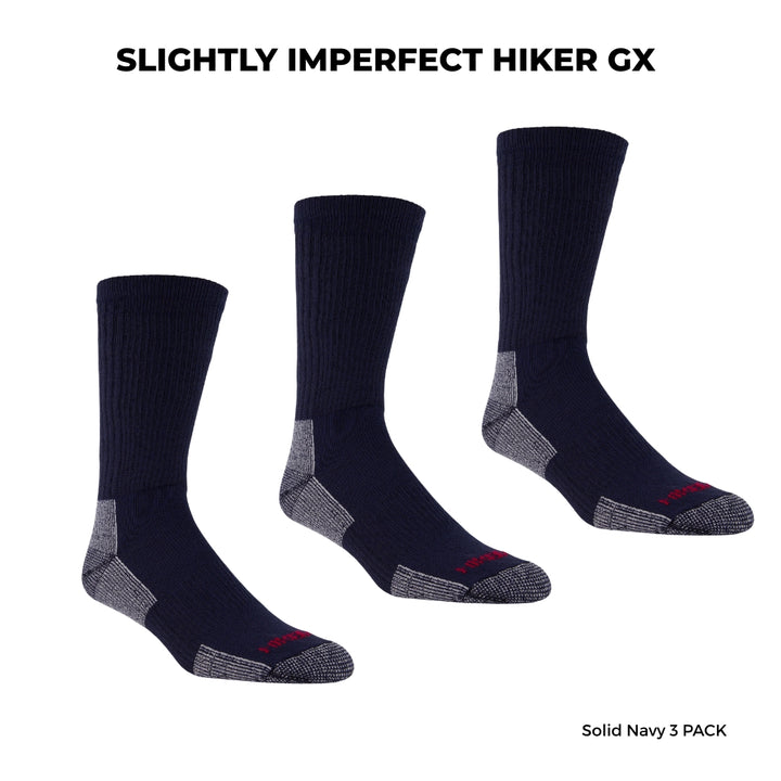 3 PAIRES - Chaussettes de randonnée en laine mérinos « Hiker GX » de JB Field (LÉGÈREMENT IMPARFAITES) - NEUTRE