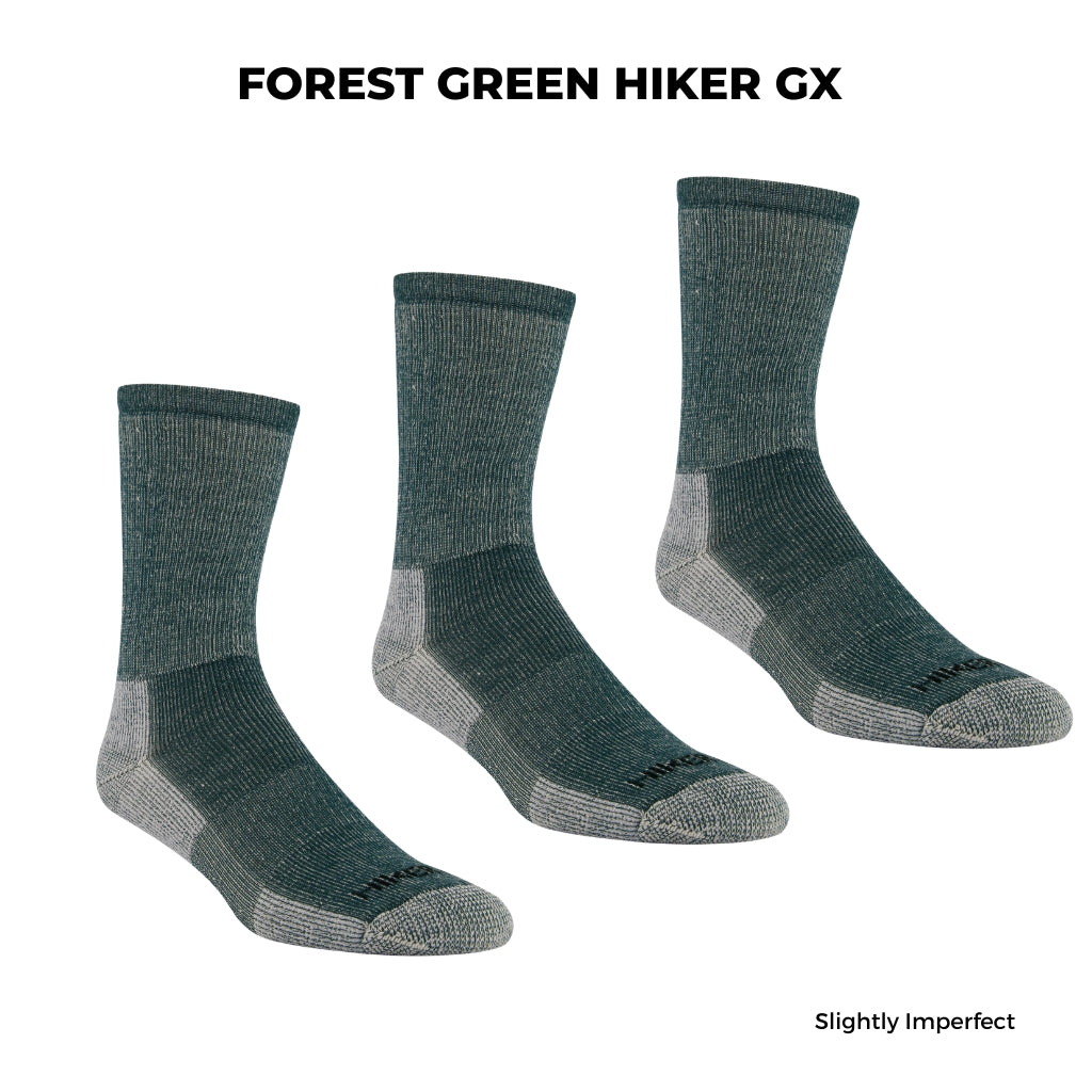 3 PAIRES - Chaussettes de randonnée en laine mérinos « Hiker GX » de JB Field (LÉGÈREMENT IMPARFAITES) - NEUTRE