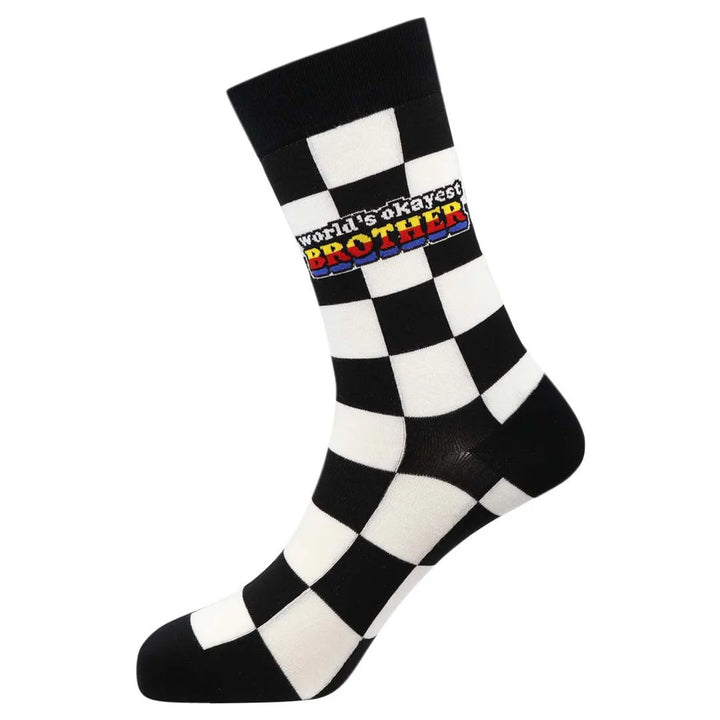 "Okayest Brother" Bamboo Crew Socks By Sexy Socks