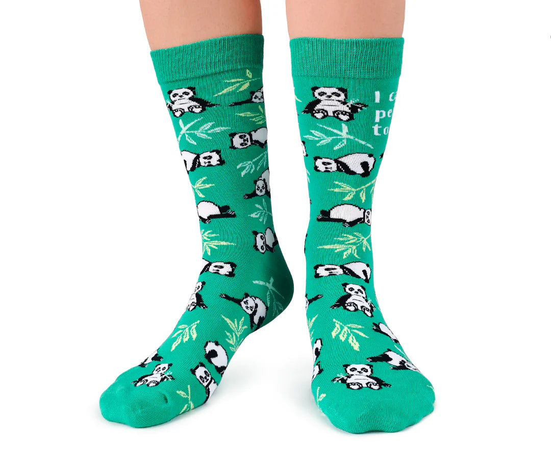 Chaussettes en coton « Passive Panda » par Uptown Sox