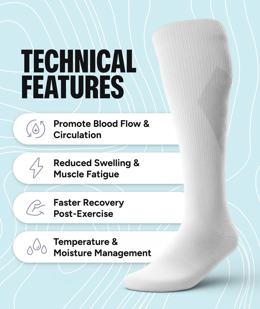 Chaussettes de course Performance Crew « Positive Thoughts » par Outway 