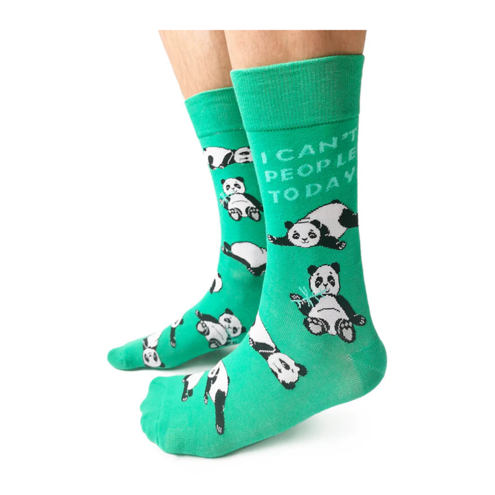 Chaussettes en coton « Passive Panda » par Uptown Sox
