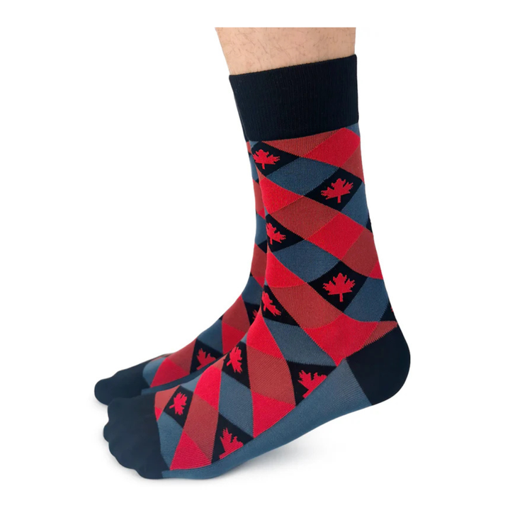 Chaussettes mi-mollet en coton « Patriot Love » par Uptown Sox - Grande