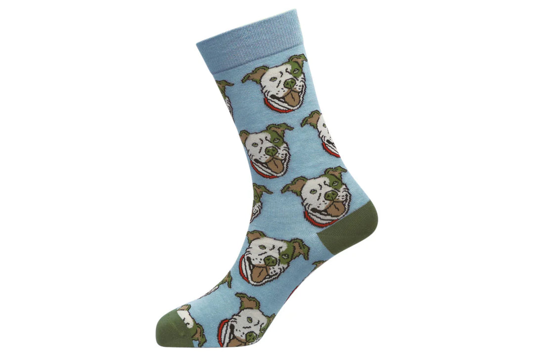 "Pitbull" Bamboo Crew Socks by Sexy Socks