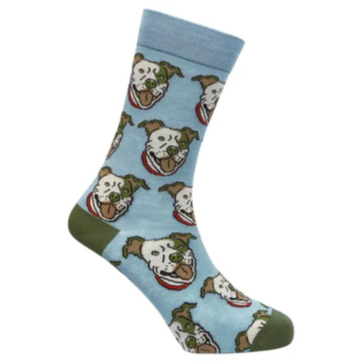 "Pitbull" Bamboo Crew Socks by Sexy Socks