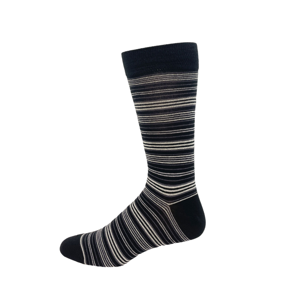 "Stripe" Vagden Cotton Socks - Large