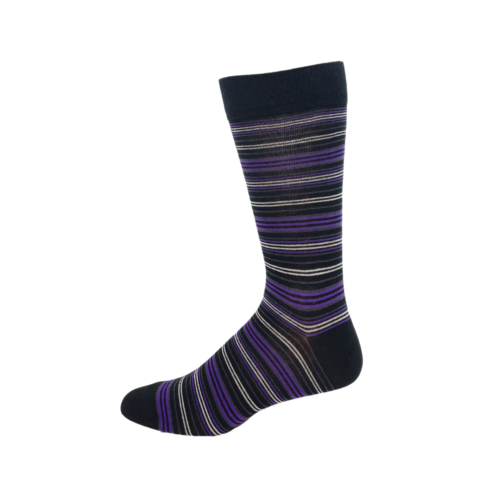 "Stripe" Vagden Cotton Socks - Large