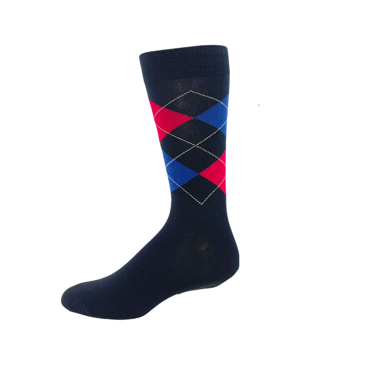 Chaussettes en coton Key « Argyle » - Grande