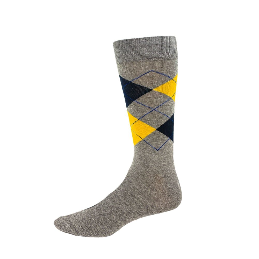 Chaussettes en coton Key « Argyle » - Grande