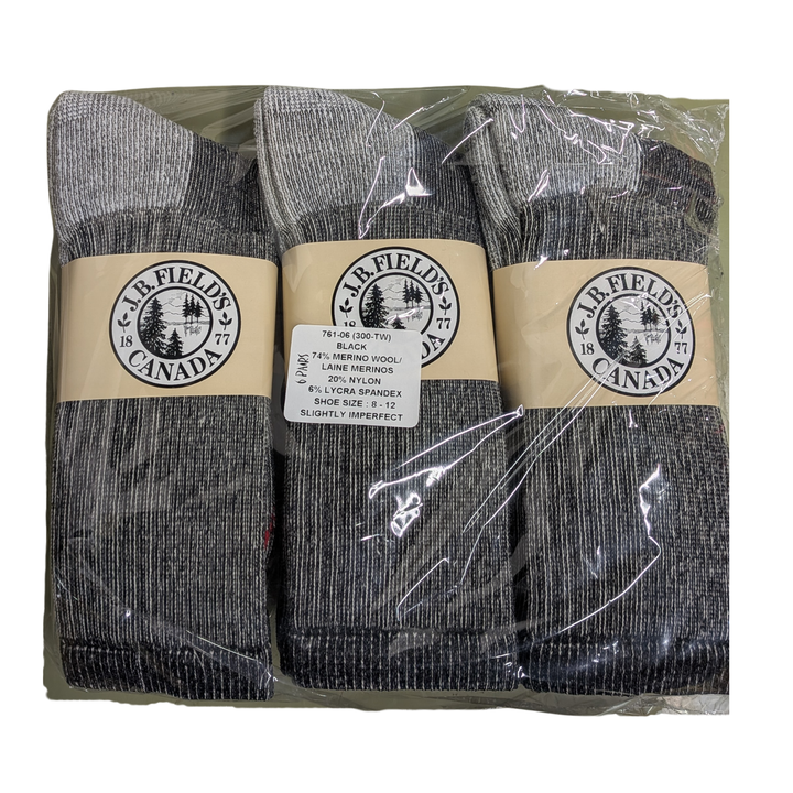 3 PAIR - J.B. Field's "Hiker GX" Merino Wool Hiking Sock (SLIGHTLY IMPERFECT) - NEUTRAL