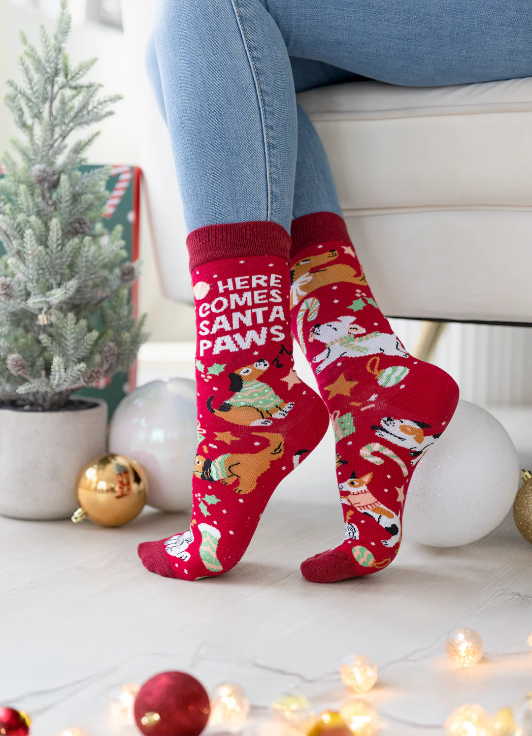 Chaussettes en coton « In a Pickle » par Uptown Sox