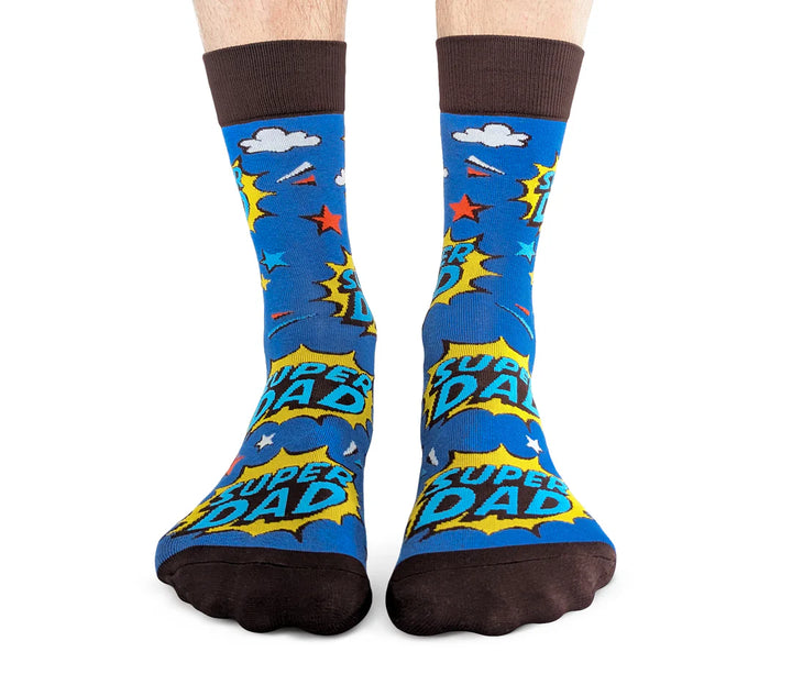Chaussettes mi-mollet en coton « Stripe Right » par Uptown Sox - Taille L 
