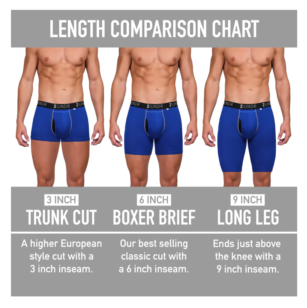 2UNDR Swing Shift 6" Boxer Brief - Oahu