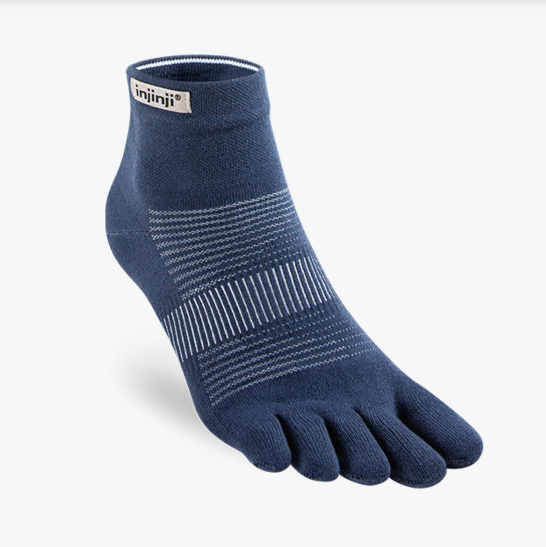 Run Lightweight CoolMax Mini Crew Ankle Socks - by Injinji