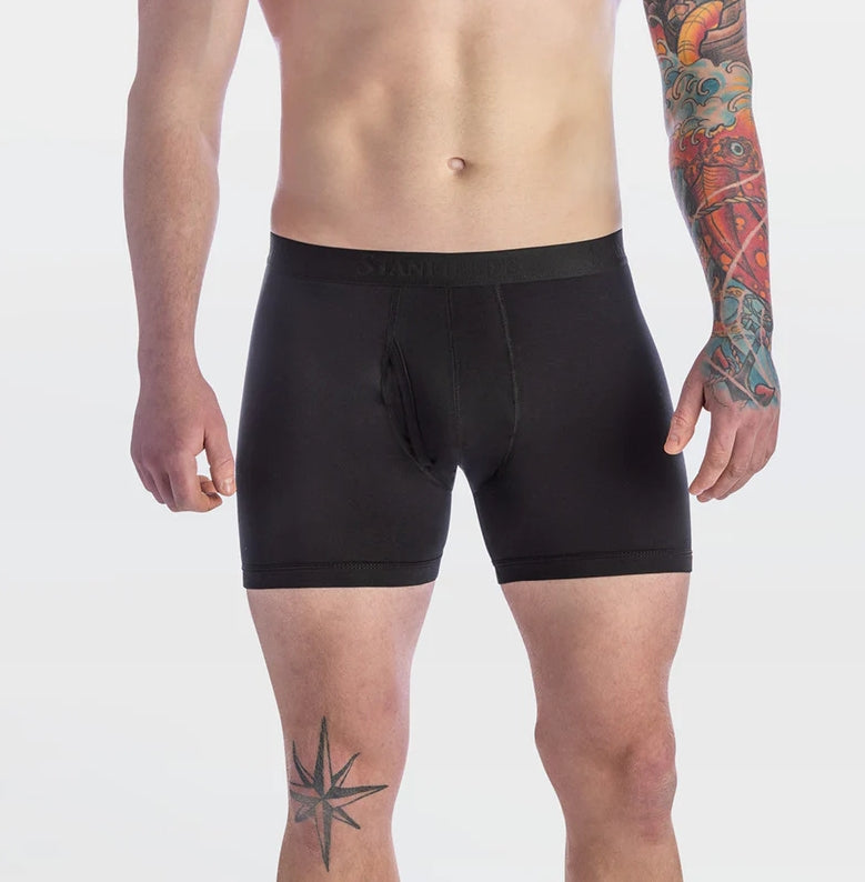 Men's Modal-Cotton Mid-Rise 6" Boxer Brief by Stanfield's