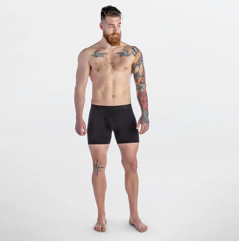 Men's Modal-Cotton Mid-Rise 6" Boxer Brief by Stanfield's