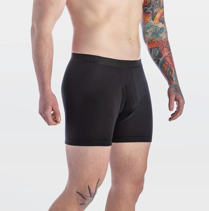 Men's Modal-Cotton Mid-Rise 6" Boxer Brief by Stanfield's
