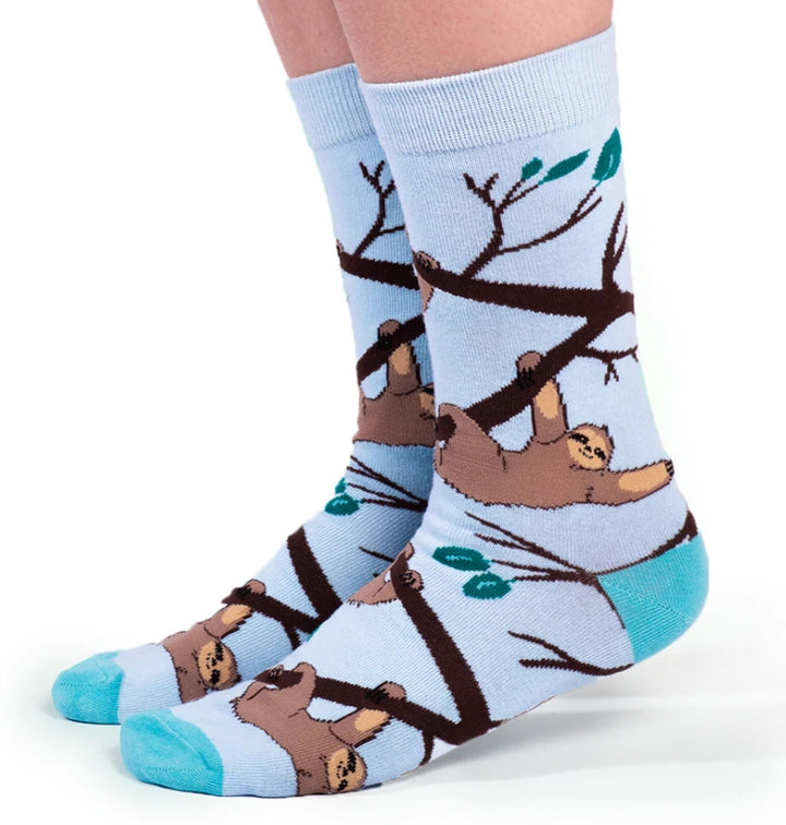 Chaussettes en coton « Slothin' Around » par Uptown Sox 