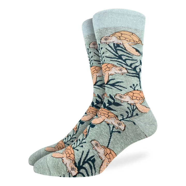 Chaussettes en coton « Tortue de mer » par Good Luck Sock