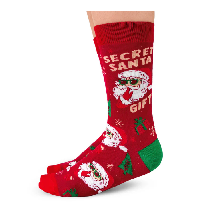 Chaussettes en coton « Yoga Santa » par Uptown Sox - Medium 