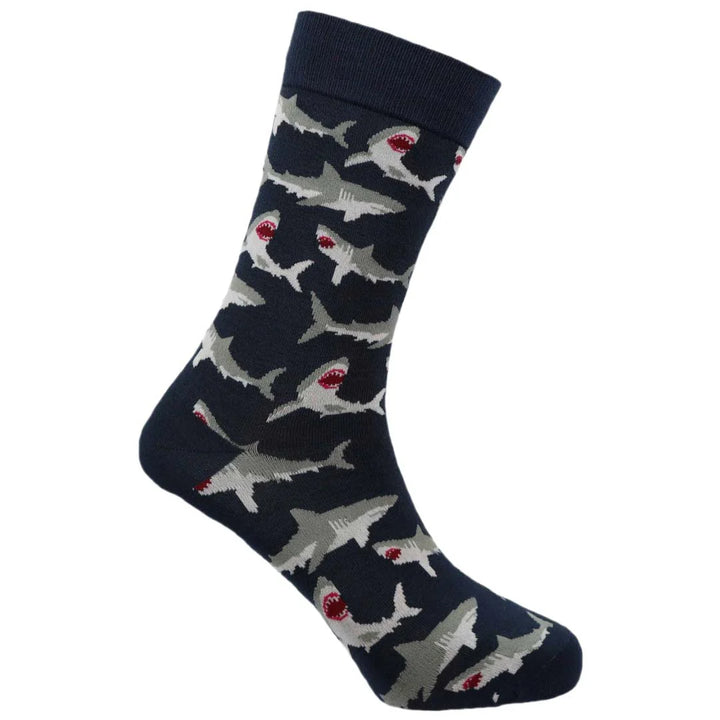 "Sharks" Bamboo Crew Socks By Sexy Socks