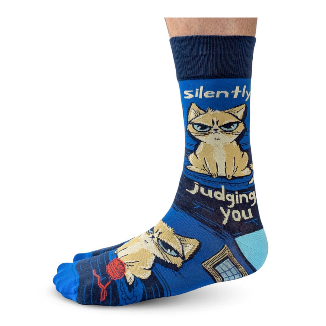 Chaussettes en coton « Judging You » par Uptown Sox - Medium 
