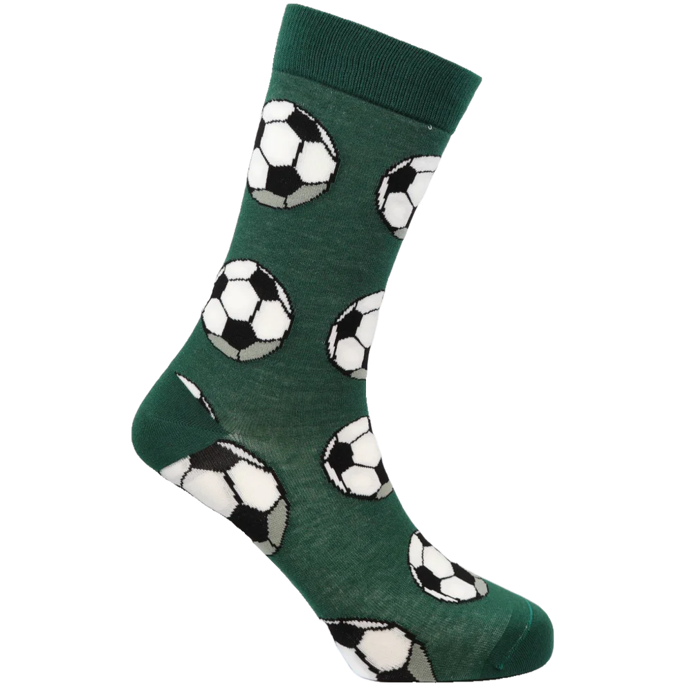 "Soccerballs" Bamboo Crew Socks By Sexy Socks