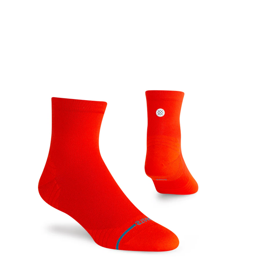 Stance "Red Ultra Qtr" Run/Course Performance Running Socks