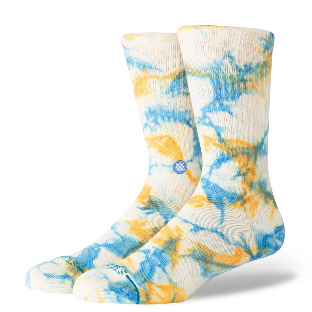 "Spotty Dye" Combed Cotton Blend Crew Socks by Stance