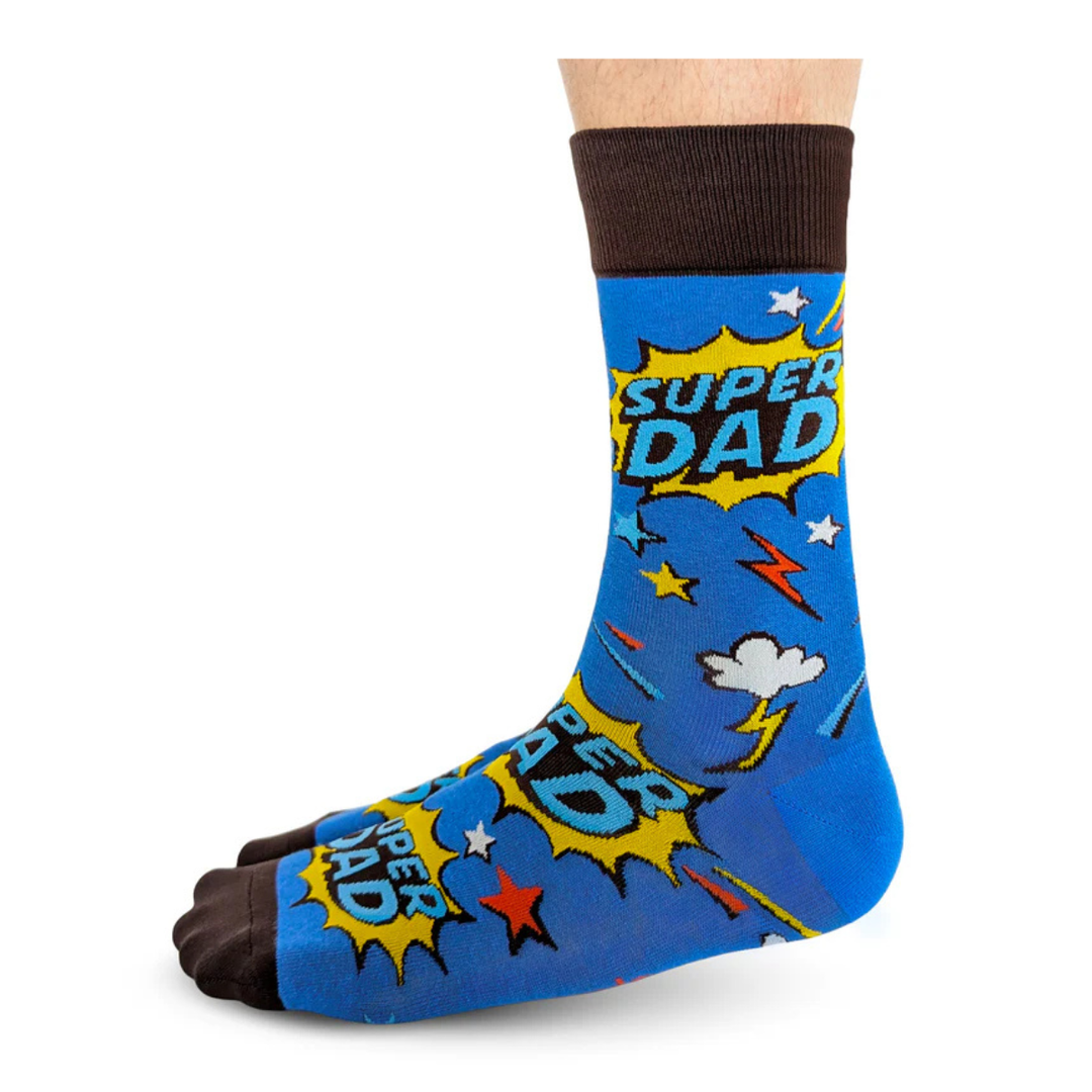 Chaussettes mi-mollet en coton « Stripe Right » par Uptown Sox - Taille L 
