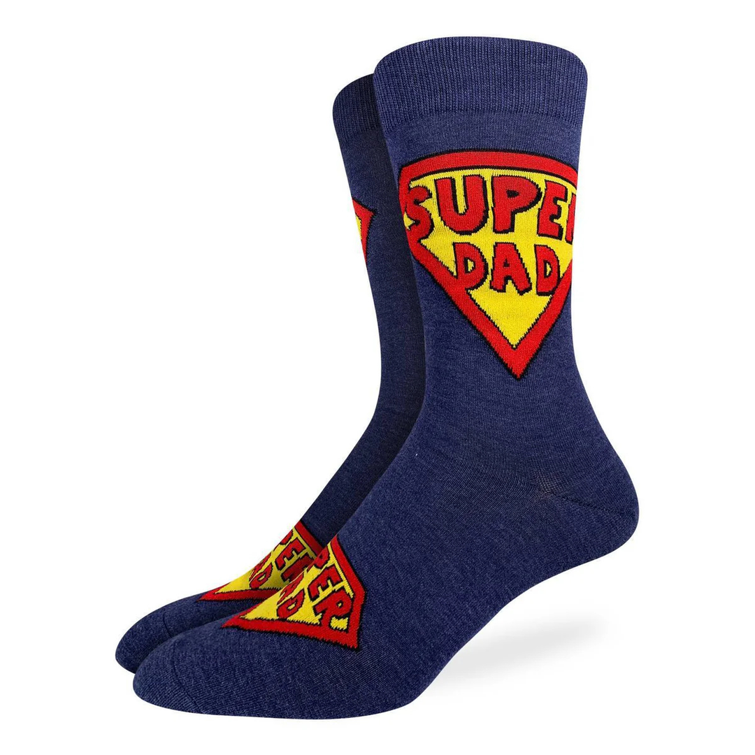 Chaussettes en coton « Super Dad » de Good Luck Sock