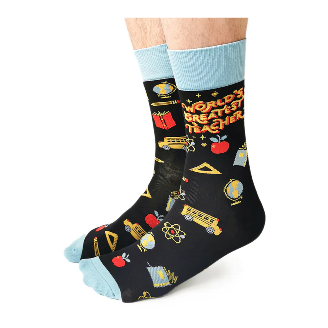 Chaussettes en coton « Teacher's Pet » par Uptown Sox 