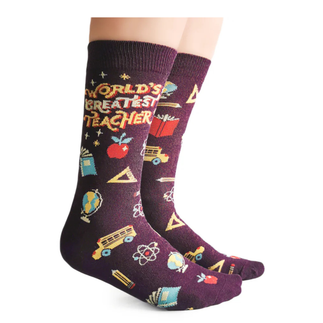 Chaussettes en coton « Teacher's Pet » par Uptown Sox 
