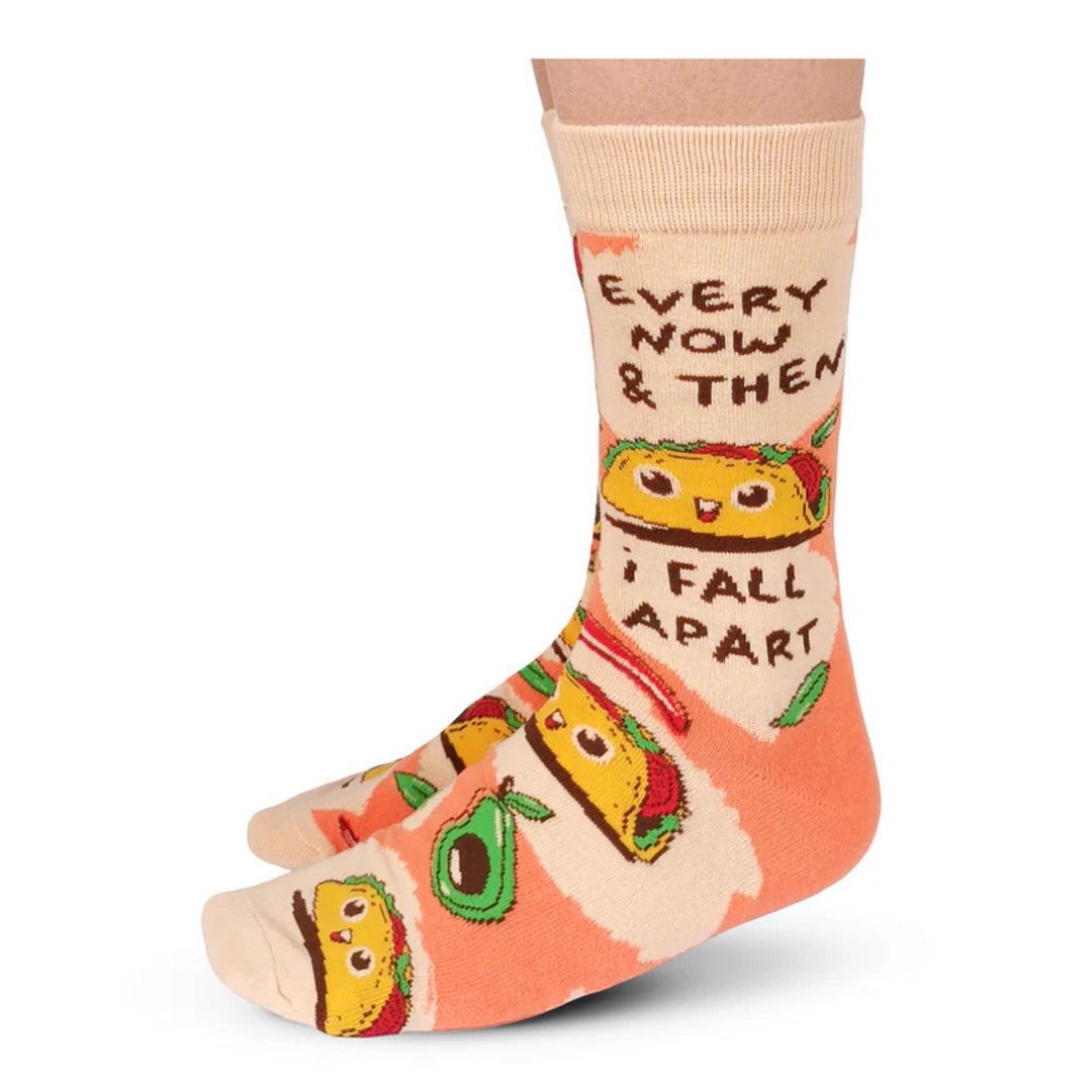 Chaussettes en coton « Tumbling Taco » par Uptown Sox 
