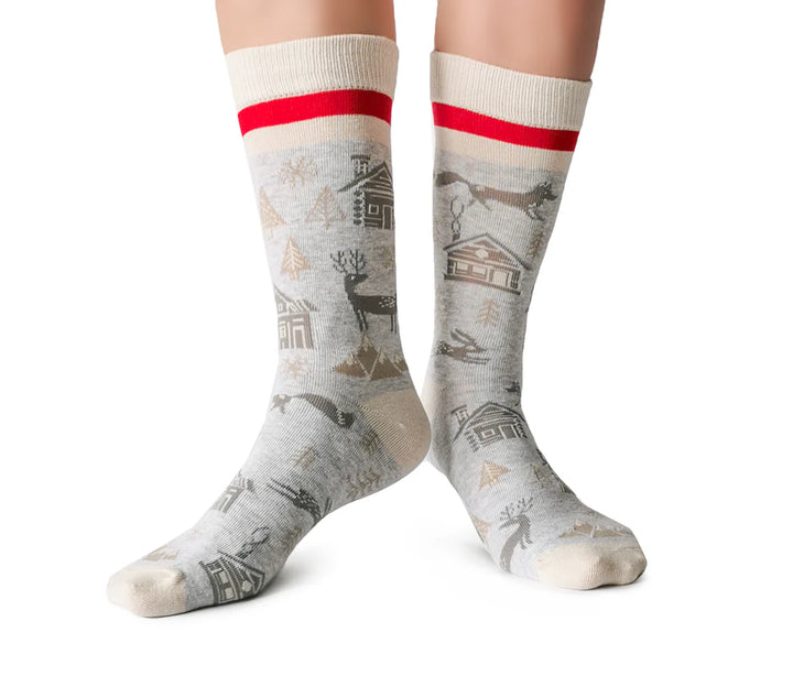 Chaussettes en coton « Winter Wonderland » par Uptown Sox 