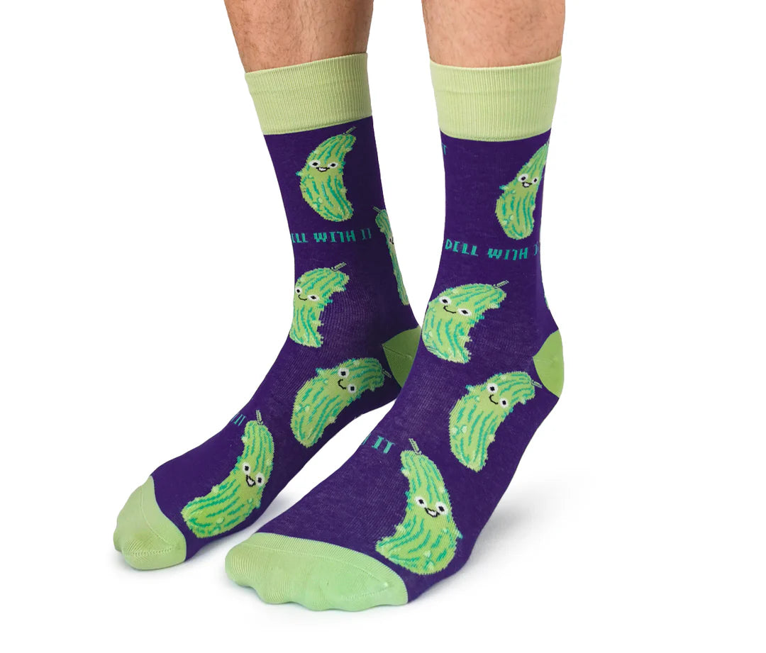 Chaussettes en coton « In a Pickle » par Uptown Sox