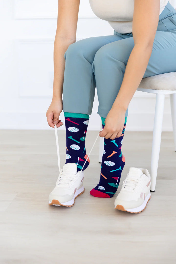 Chaussettes en coton « Talk Birdie to Me » par Uptown Sox 