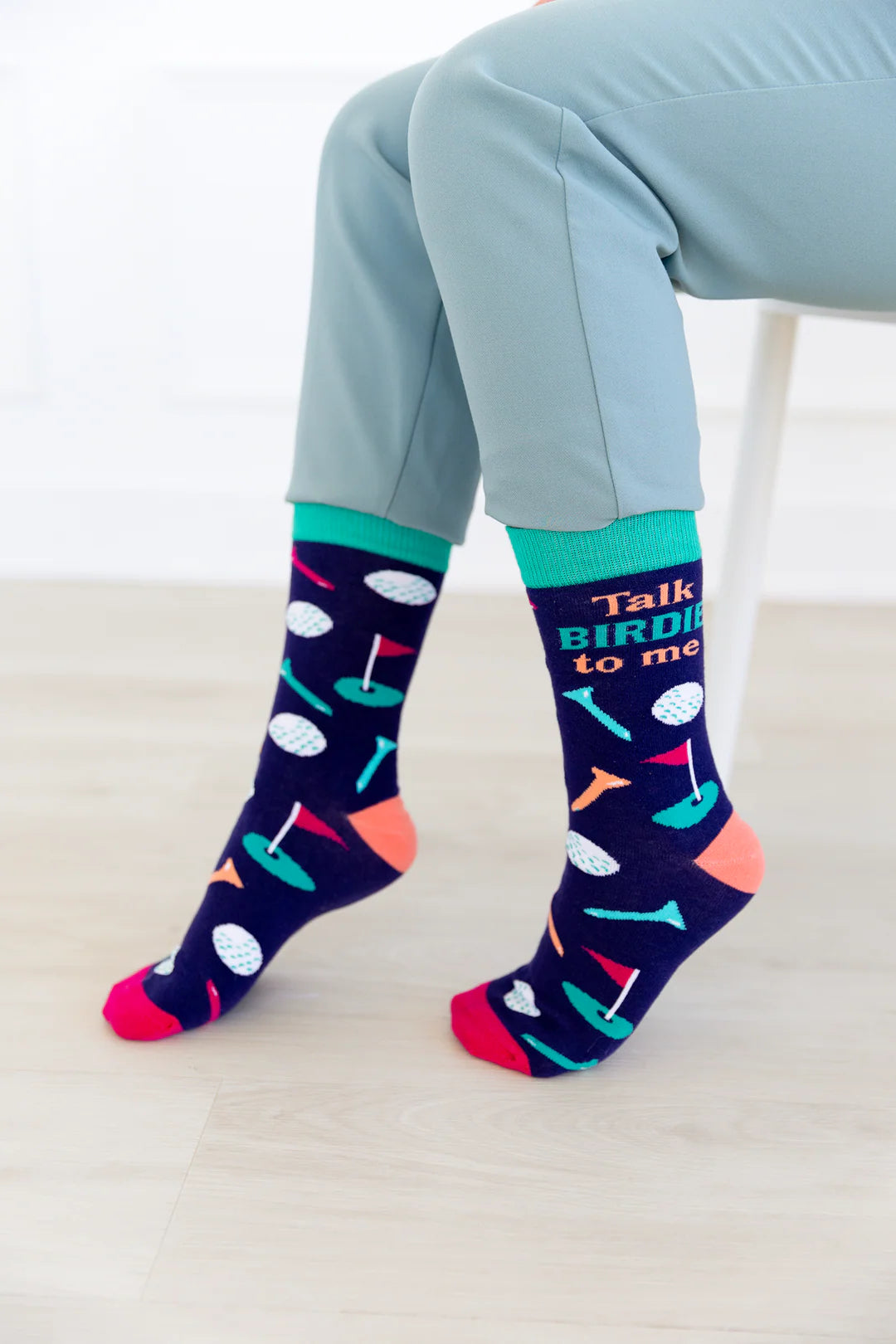 Chaussettes en coton « Talk Birdie to Me » par Uptown Sox 