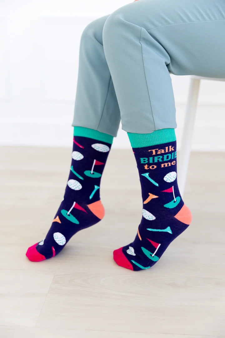 Chaussettes en coton « Talk Birdie to Me » par Uptown Sox 