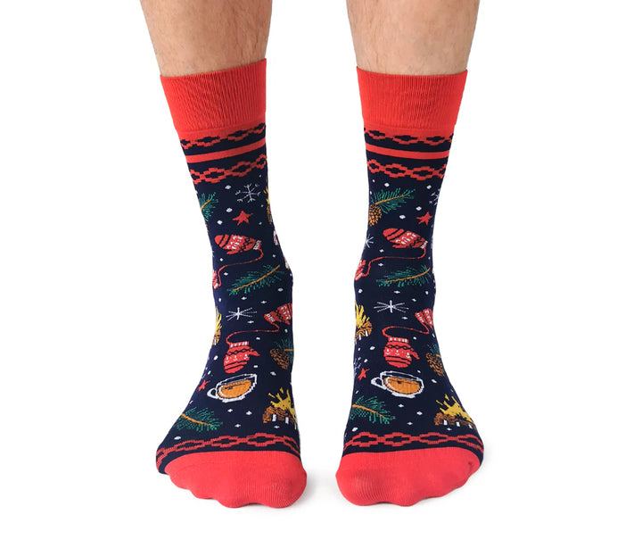 Chaussettes en coton « MERRY AND BRIGHT » par Uptown Sox