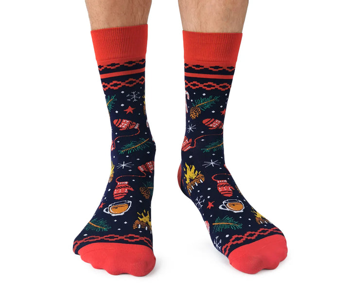 Chaussettes en coton « MERRY AND BRIGHT » par Uptown Sox