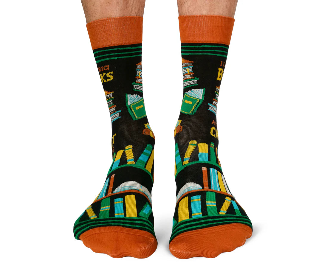 Chaussettes en coton « Big Books » par Uptown Sox - Taille L 