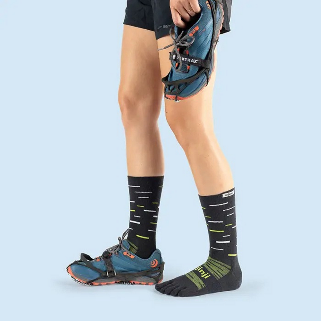 Chaussettes de course mi-lourdes Trail Crew par Injinji