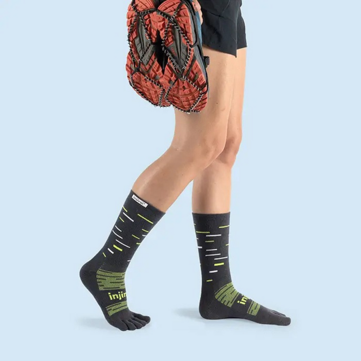 Chaussettes de course mi-lourdes Trail Crew par Injinji