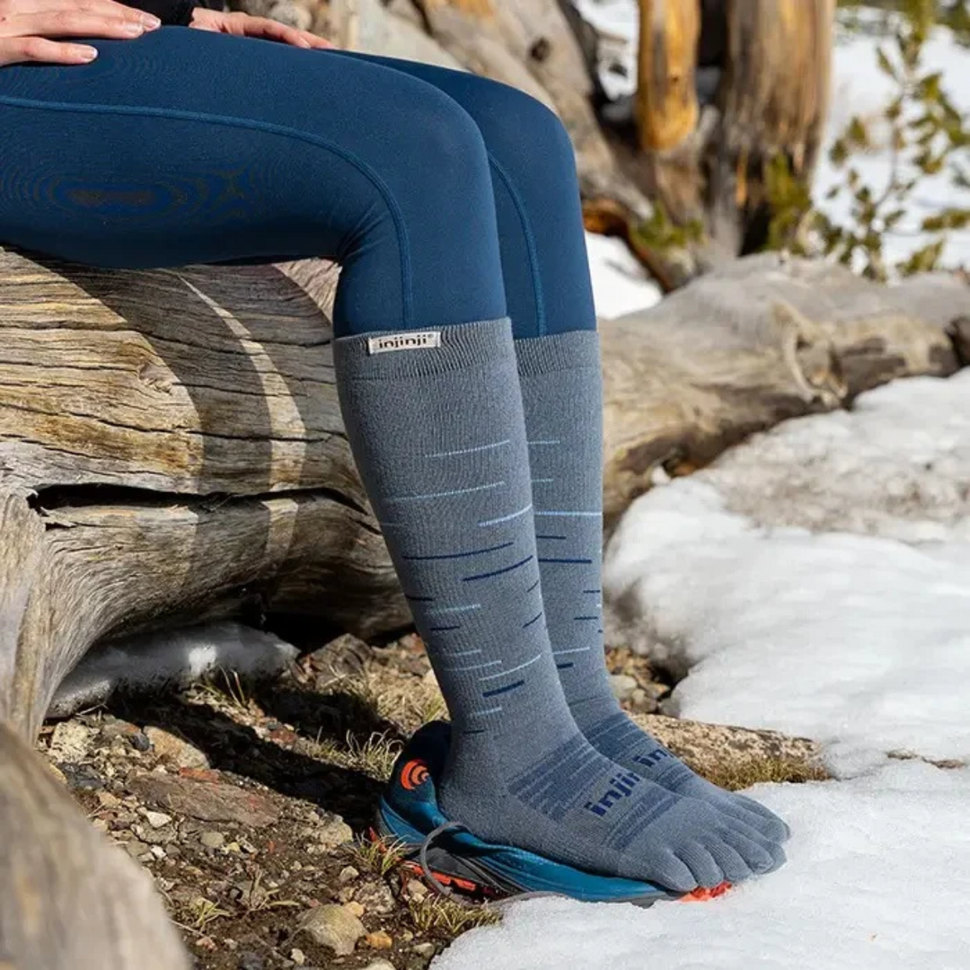 Snow Over The Calf Thermolite Toe Socks by Injinji