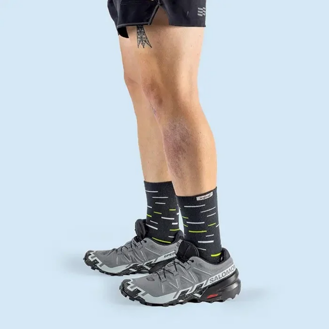 Chaussettes de course mi-lourdes Trail Crew par Injinji