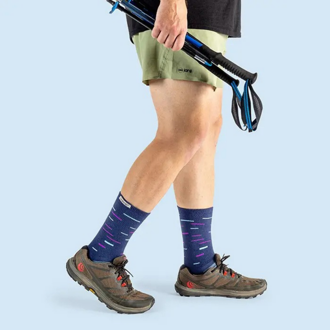 Chaussettes de course mi-lourdes Trail Crew par Injinji